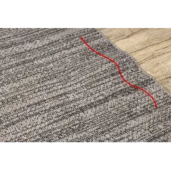 FLOORLUX sisalszőnyeg 20389 ezüst/fekete, stílusos kiegészítő a lakás díszítéséhez