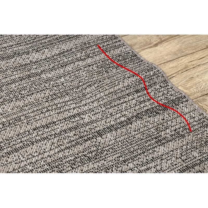 FLOORLUX sisalszőnyeg 20389 ezüst/fekete, stílusos kiegészítő a lakás díszítéséhez