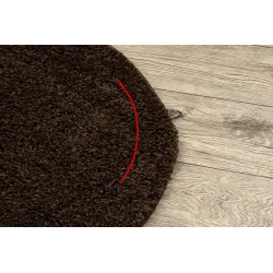 Barna SOFFI kerek szőnyeg, tökéletes nappaliba vagy hálószobába