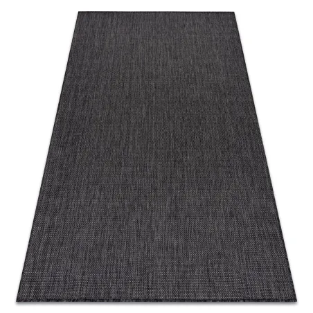 Zsinórszizál SION A5165A fekete, lapos szövés, elegáns sisal szőnyeg