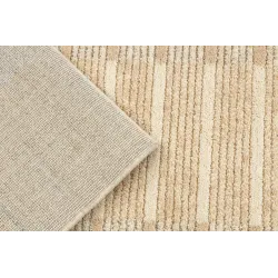 FLUX gyapjú szőnyeg kellemes textúrával, ideális loft stílusú környezethez