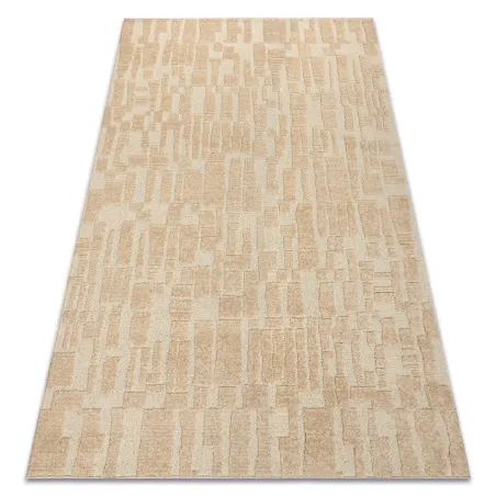FLUX Geometrikus Gyapjú szőnyeg Krém 160x230, stílusos dizájn