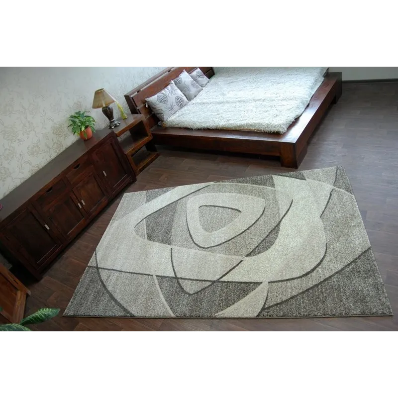 Modern SHADOW 8594 szőnyeg szürke és bézs színben