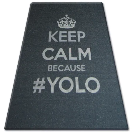 Sizál szőnyeg FLOORLUX 20276 YOLO fekete/ezüst, természetes anyag