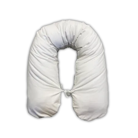 Babafejes párnahuzat fehér 25x145 cm puha anyagból készült
