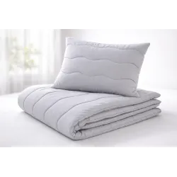 Garnitúra Paplan + Párna Medical Grey 140×200 / 70×90