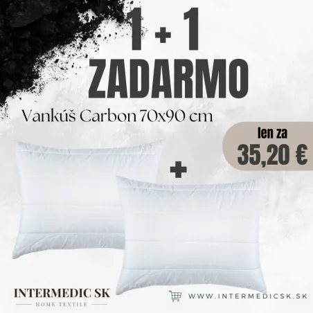 Antistress Carbon Párna 70×90 cm – hipoallergén, kényelmes deluxe párna