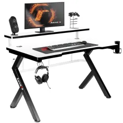Hero 5.0 Gamer asztal Fehér 120 cm