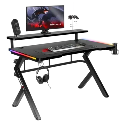 Hero 5.0 RGB Gamer Asztal Fekete 120 cm