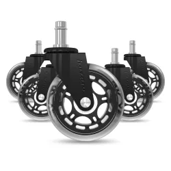 Gamer Szék Kerekek Casters 2.0 Fekete Szett