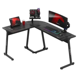 Huzaro Hero 6.0 Fekete Sarok Gamer Asztal 147 cm