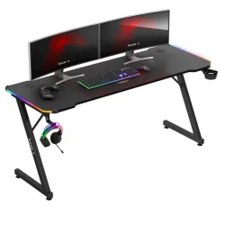 Hero 4.8 RGB Gamer asztal 160 cm LED megvilágítással