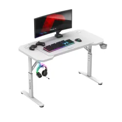 Hero 2.6 Gamer asztal fehér 120 cm magasságállítható