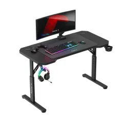Hero 2.6 Gamer asztal Fekete 120 cm állítható magassággal