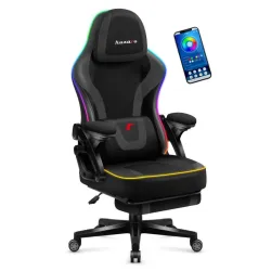 Force 4.6 RGB Fekete Mesh Gamer szék