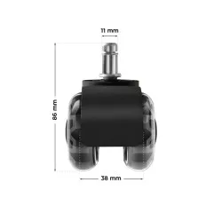 Wheels 3.0 Fekete Szék Kerekek 7