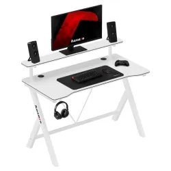 Hero 1.9 Fehér Gamer asztal 120 cm