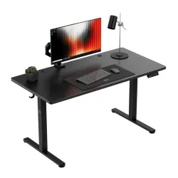 Leader 7.3 Elektromos Gamer Asztal 140 cm Fekete