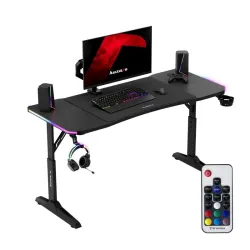 Hero 3.6 RGB Gamer Asztal Fekete