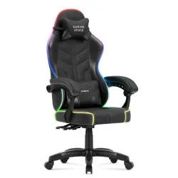 Force 2.7 RGB fekete bársony gamer szék