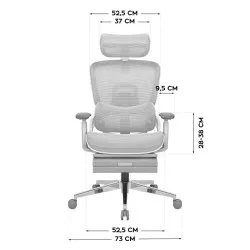 Mark Adler Expert 9.3 Szürke Ergonomikus Gamer Szék 10
