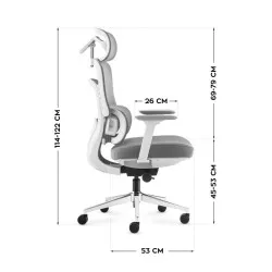 Visioner 6.1 Szürke Irodai szék masszázzsal 8