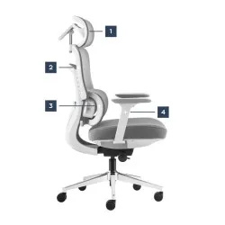 Visioner 6.1 Szürke Irodai szék masszázzsal 15