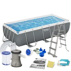 Medence Fémvázas 404 x 201 x 100 cm 11in1 Bestway 56441