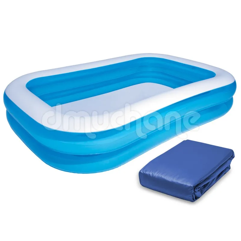 Felfújható családi medence 262 x 175 x 51 cm fedéllel Bestway 54006, tökéletes nyári szórakozáshoz