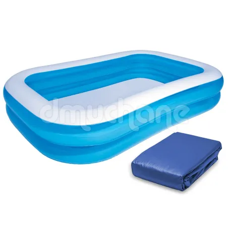 Felfújható családi medence 262 x 175 x 51 cm fedéllel Bestway 54006, tökéletes nyári szórakozáshoz