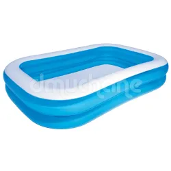 Kék felfújható családi medence 262 x 175 x 51 cm Bestway 54006 a kertbe