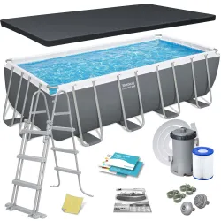 Bestway 56670 Fémvázas Medence 488 x 244 x 122 cm 12in1