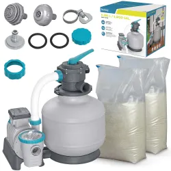 Homokos szivattyú 11355 l/h + 50kg homok Bestway 58486