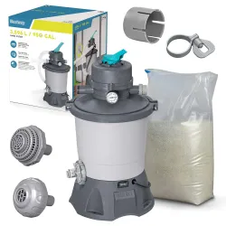Homokos szivattyú 3596 l/h + 25kg homok Bestway 58515
