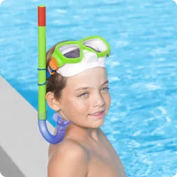 Bestway 24035 Zöld Búvárkészlet, tökéletes medencében vagy strandon való használatra