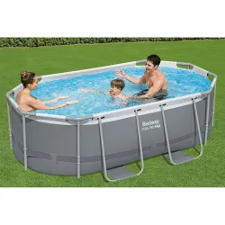 Tartós anyagú Bestway 5614A fém váz medence 305 x 200 x 84 cm