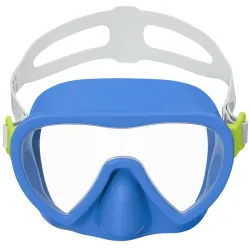 Kényelmesen illeszkedő kék úszómaszk, tökéletes gyerekeknek