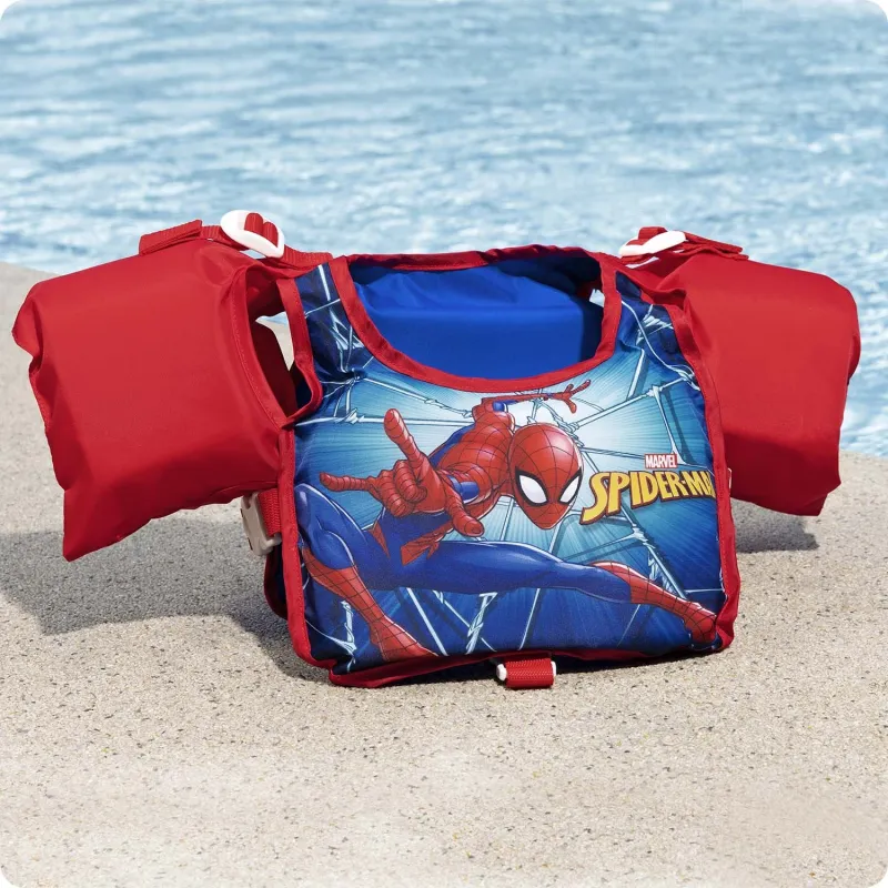Spider-Man úszástanítási mellény 98795, tökéletes vízi játékhoz, aktív gyerekeknek ideális