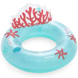 Coral Bliss Bestway 43730 Fürdőgyűrű Háttámlával 107 x 113 cm