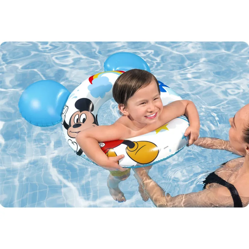 Mickey úszógumi, 76 cm, biztonságos gyerekeknek a vízben