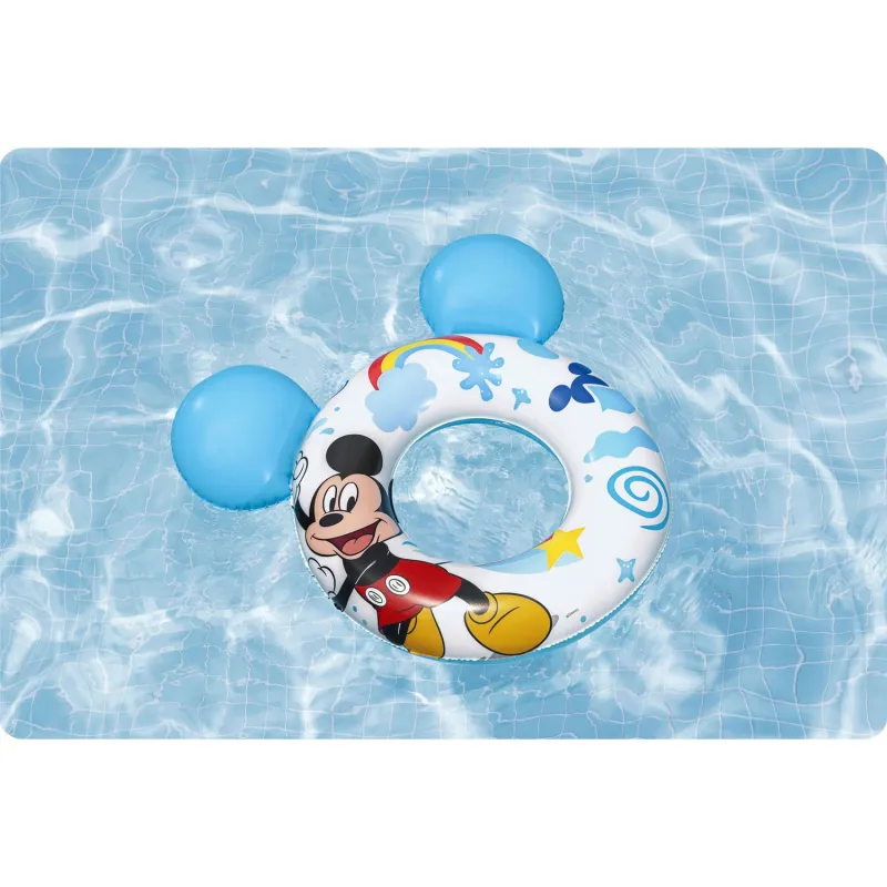 Mickey úszógumi 76 cm, tökéletes szórakozáshoz a medencében vagy a strandon