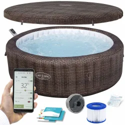 Felfújható SPA Lay-Z Bali Brown 7 személyes Bestway 6001P