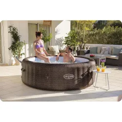 Tökéletes nyári kertipartikra barna felfújható SPA Lay-Z Bali