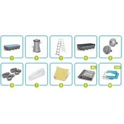 Bestway 561MB 488 x 244 x 122 cm kültéri pihenésre