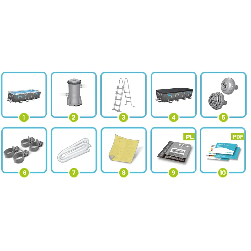 Bestway 561MB 488 x 244 x 122 cm kültéri pihenésre