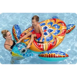 Tartós anyagú teknős matrac 186 x 168 cm Bestway 41523