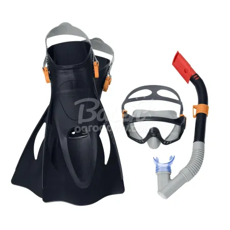 Fekete snorkel készlet Bestway 25020, ideális vízi kalandokhoz