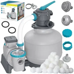 Bestway 58486 Homoktöltő Szivattyú 11355 L/h + Filtergolyók