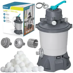 Homokkömény szívatttyú medencékhez + Szűrőgolyók 3596l/h Bestway 58515