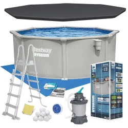 Egész éves paneles kerti medence 366 x 122 cm Bestway 56574